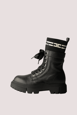 Tronchetti con inserto logato black F4A5 E0422 1316 /930 ELISABETTA FRANCHI La Mia Bambina 