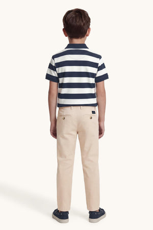 Polo in piqué di cotone con motivo a righe WUM00B LEB04 /80161 PAUL & SHARK 
