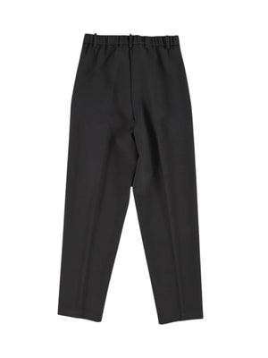 Pantalone nero elegante da bambina con pinces