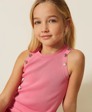 Top in maglia con bottoni 261GJ3062 /7207 TWINSET 