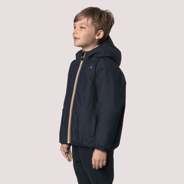 Giacca termica unisex blu per bambini con fodera in sherpa K7142TW /K89 KWAY 