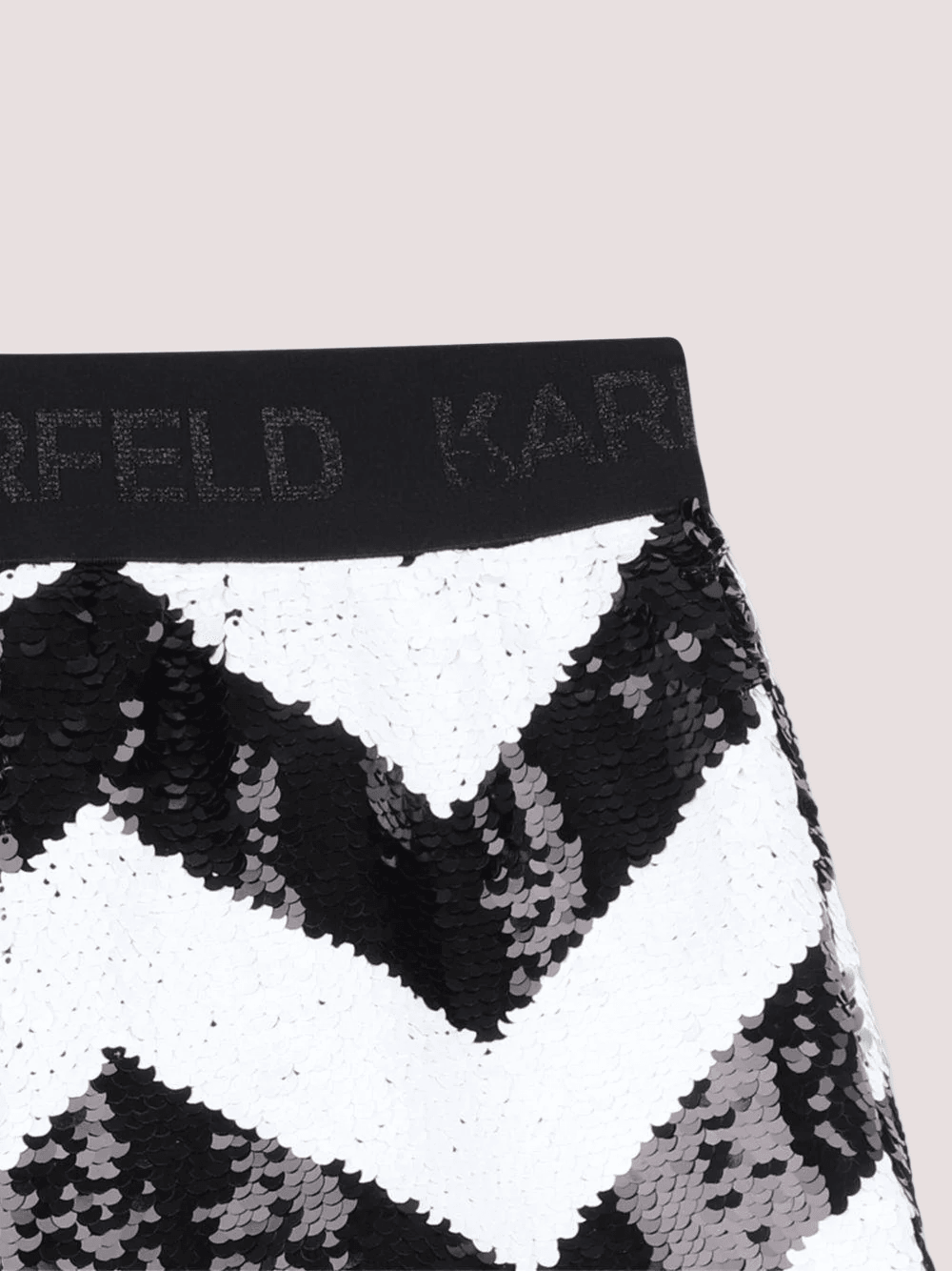 Shorts per bambina  nero con paillettes Z30591 /M41 KARL LAGERFELD 