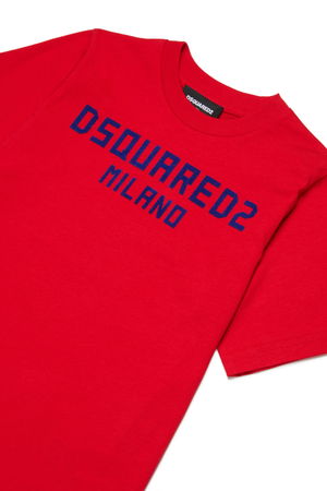 T-shirt con logo stampato sul petto DQ3164 D0015 /DQ401 DSQUARED2 JUNIOR 