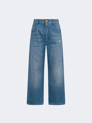 Jeans Balmain a gamba ampia in denim BY6Q50 Z3664 /615 BALMAIN 
