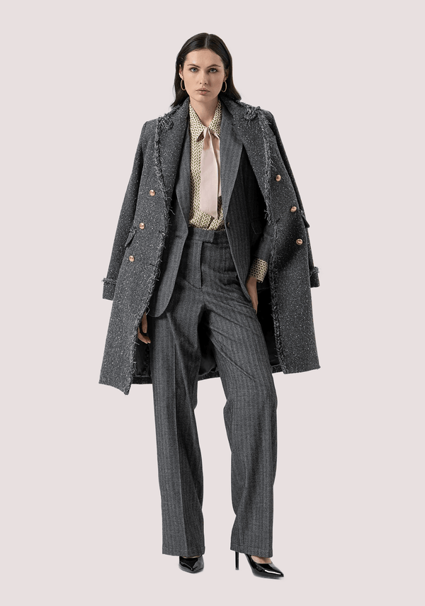 Camicia regular in fantasia geometrica con seta FR25WT6019W807K1 /T58 FRACOMINA 