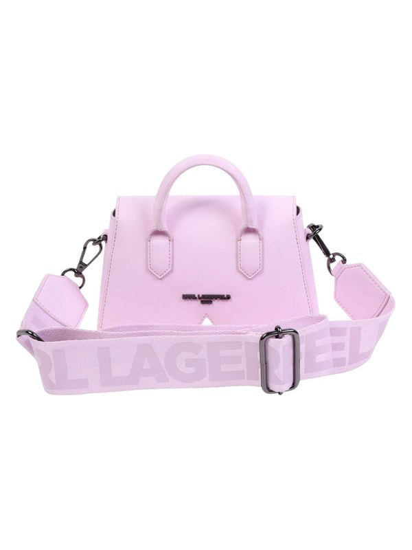 Borsa bambina rosa con tracolla logata  Modello Ikon K