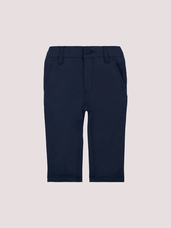 Pantaloni blu per neonato con patch logato J52705 /849 BOSS 