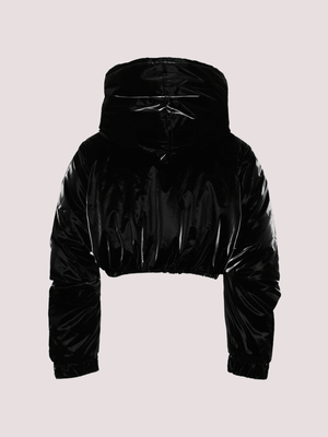 Giubbotto crop nero per bambina KFGB006 C NY030 /N000 PINKO 