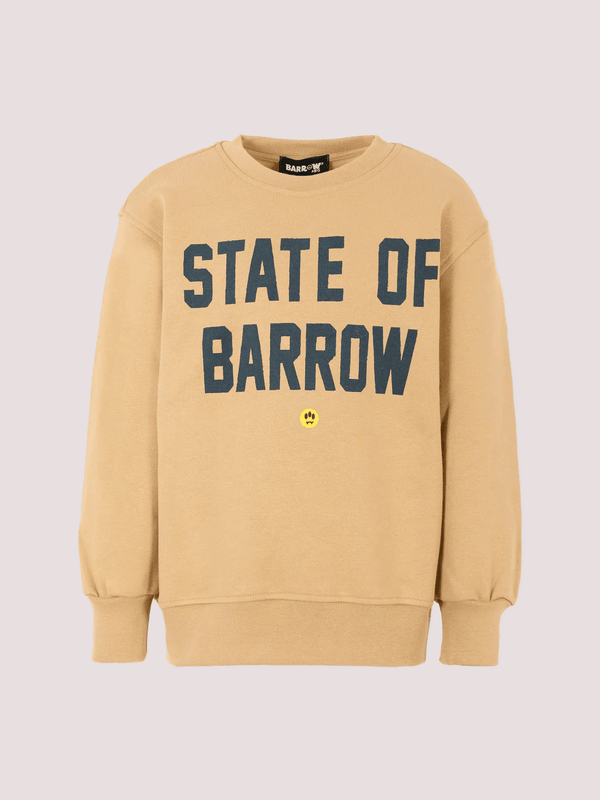 Felpa girocollo con stampa F5BKJUSW076 /307 BARROW KIDS 