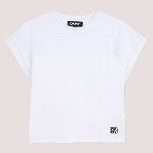 T-shirt con logo D62628 /10P DKNY 