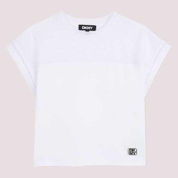 T-shirt con logo D62628 /10P DKNY 