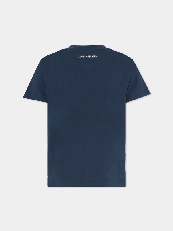 T-shirt con logo ricamato WUM004 LAA54 /42370 PAUL & SHARK 
