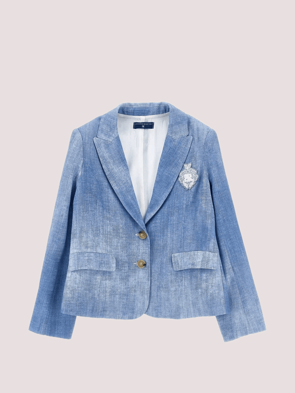 Giacca con logo ricamato Z1G101 7366 /0062 ERMANNO SCERVINO KIDS 