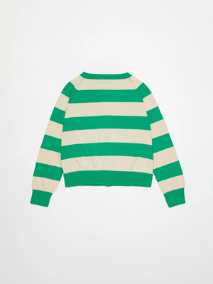 Cardigan a righe con logo MX0296 MX00Z /MX506 MAX&CO KID 