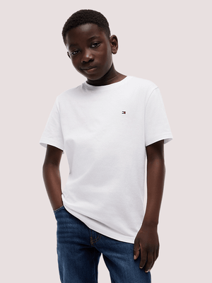 T-shirt con logo ricamato Tommy Hilfiger KB0KB09646 /YBR TOMMY HILFIGER 