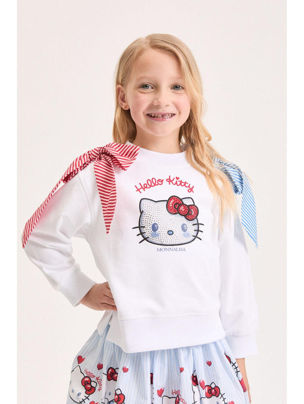 Felpa Hello Kitty con fiocchi 19G607 7012 /99 MONNALISA 