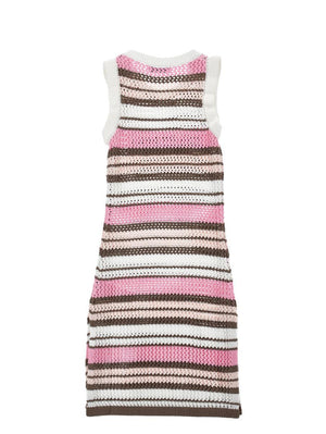 Vestito a righe con logo Philosophy I9G906 7030 /390 PHILOSOPHY KIDS 