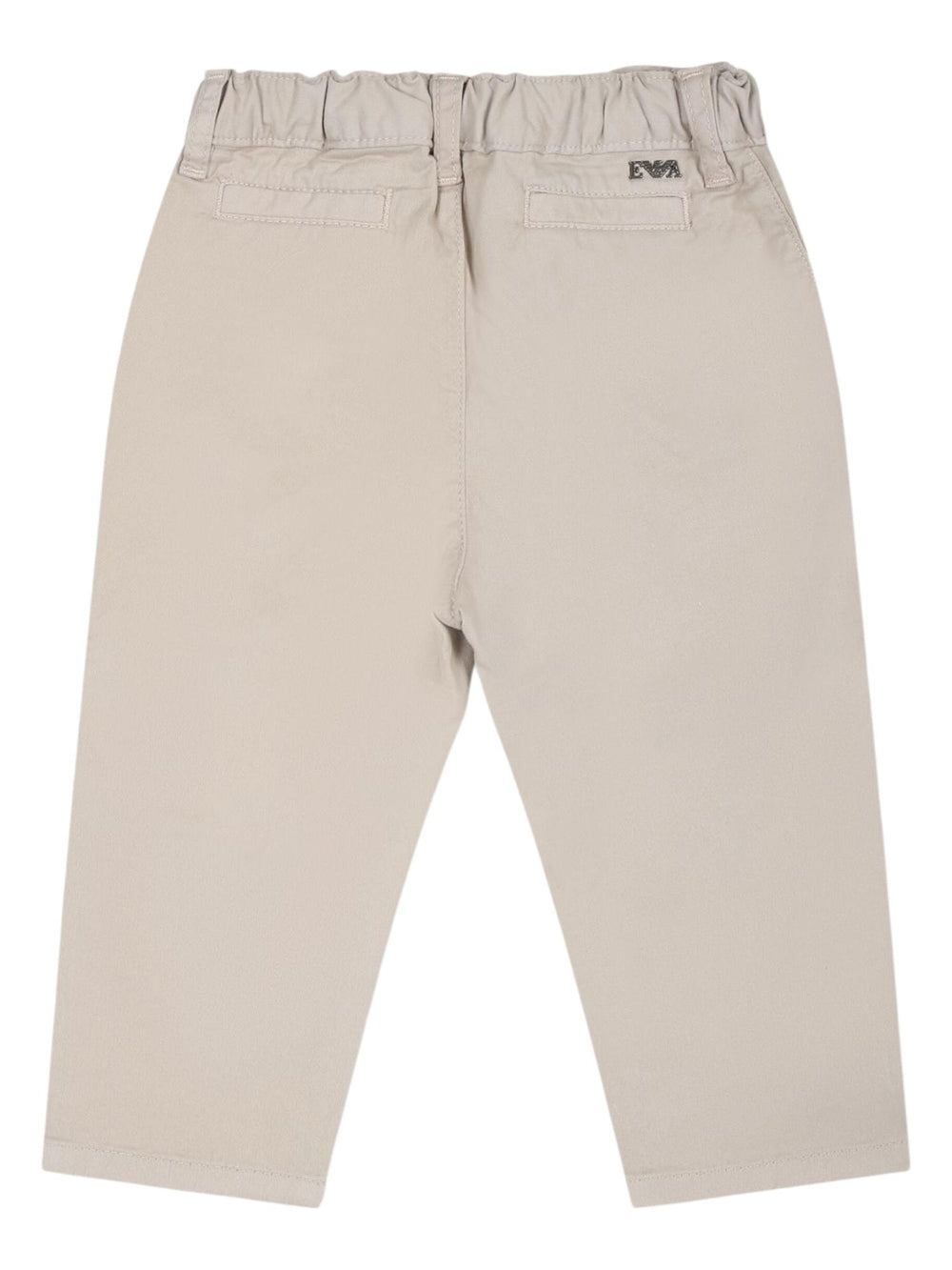 Pantalone bambino color corda con vita regolabile