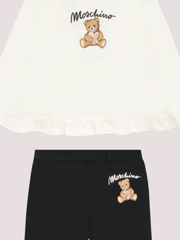 Completo multicolor per neonata con Teddy Bear MDK03C LBA11 /83933 MOSCHINO 