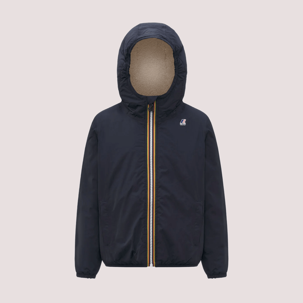 Giacca termica unisex blu per bambini con fodera in sherpa K7142TW /K89 KWAY 