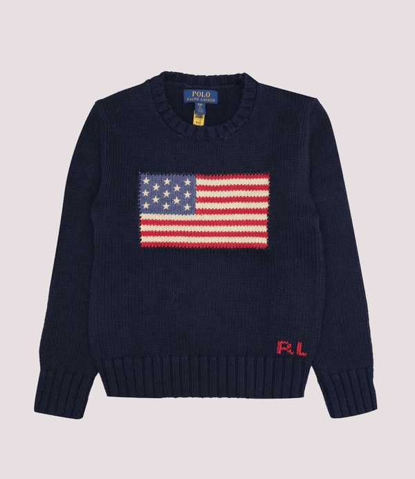Maglia con bandiera americana sul davanti 323668285 /1 POLO RALPH LAUREN 