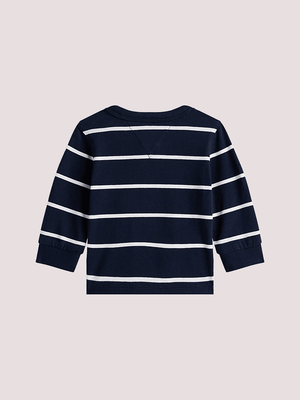 T-shirt Essential con collo henley a righe KN0KN02116 /C1G TOMMY HILFIGER 