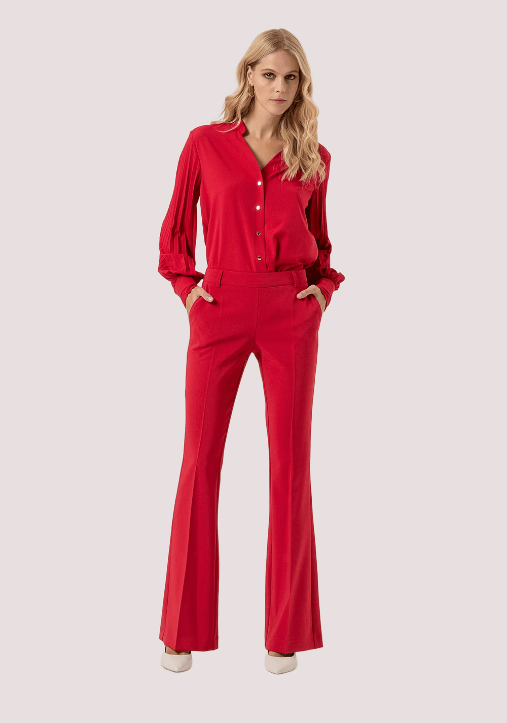 Pantalone bootcut in tessuto stretch FR25WVA004W42901 /T51 FRACOMINA 