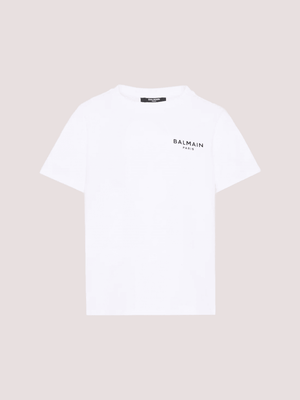 T-shirt con logo BY8R31 Z3672 /100NE BALMAIN 