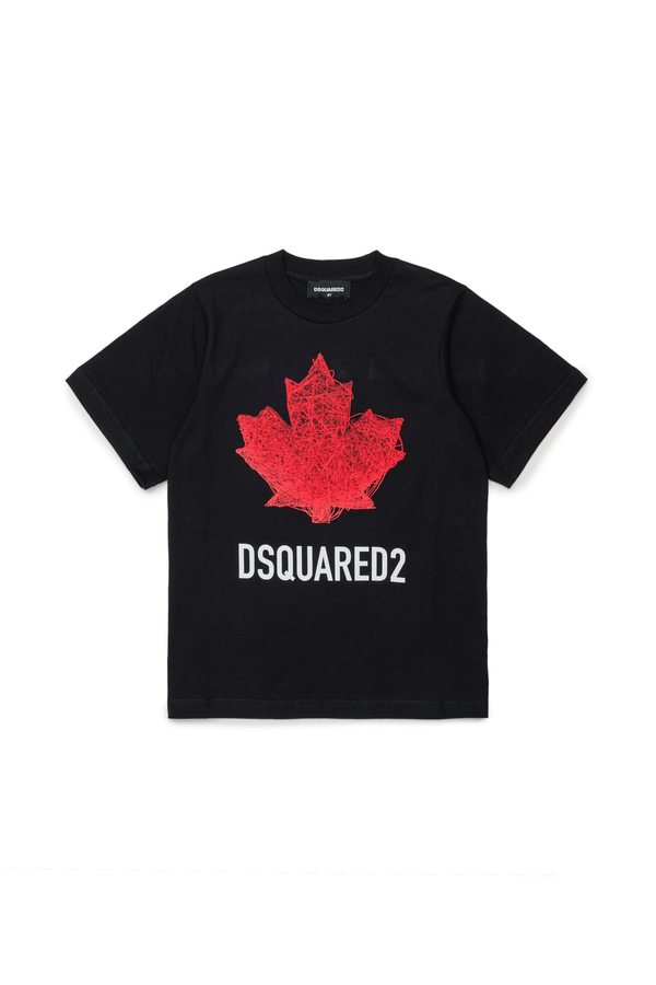 T-shirt con logo DQ3176 D00XM /DQ900 DSQUARED2 JUNIOR 