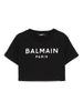 Black cotton t-shirt for girls