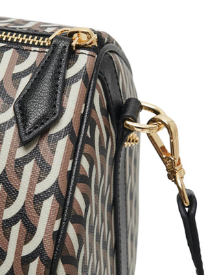 Borsa donna Bosting Bag Duffle Gotica in canvas e pelle nera