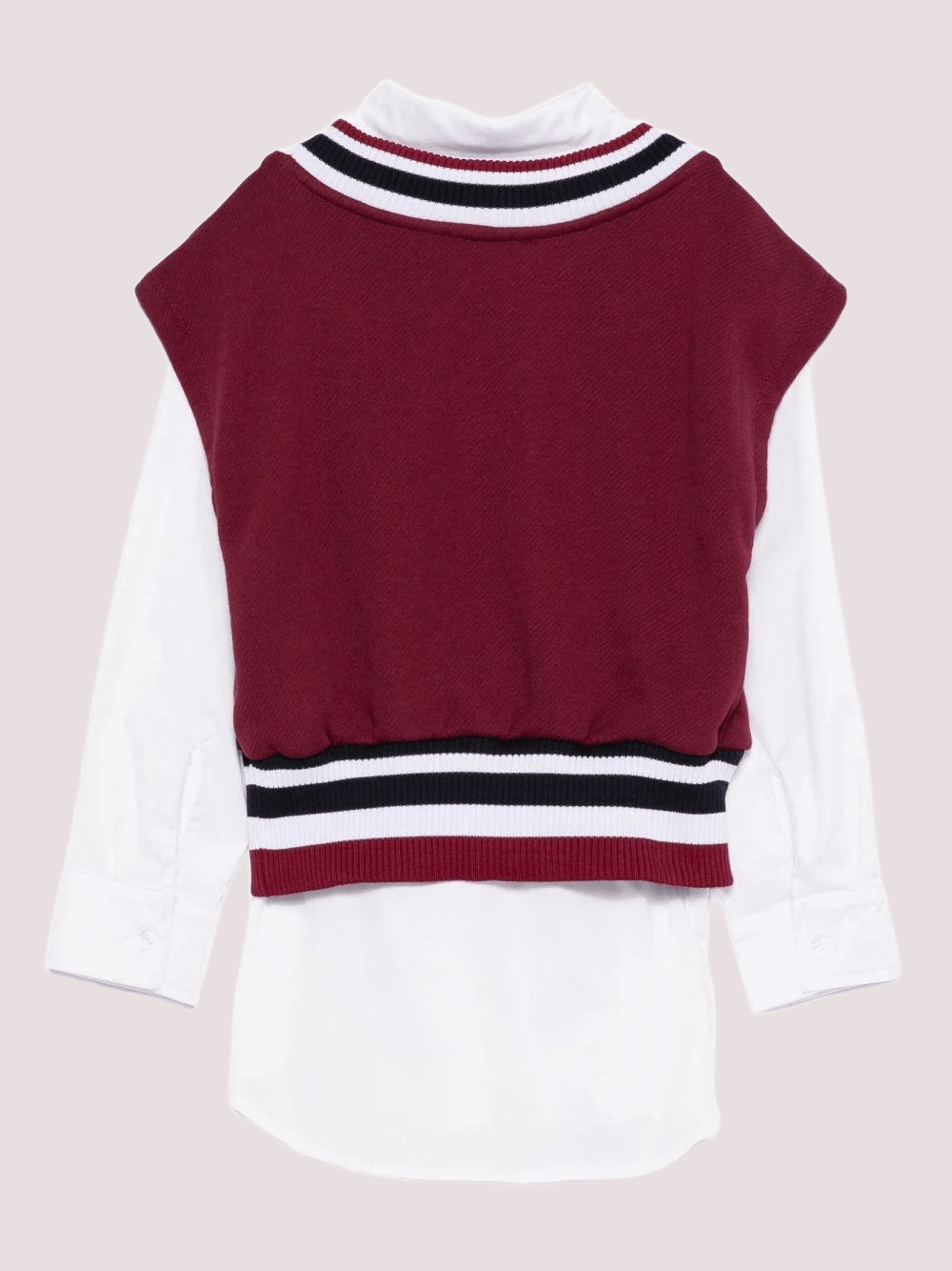 Gilet con camicia , con scollo a V F5MSJGDR117 /MS054 MSGM KIDS 