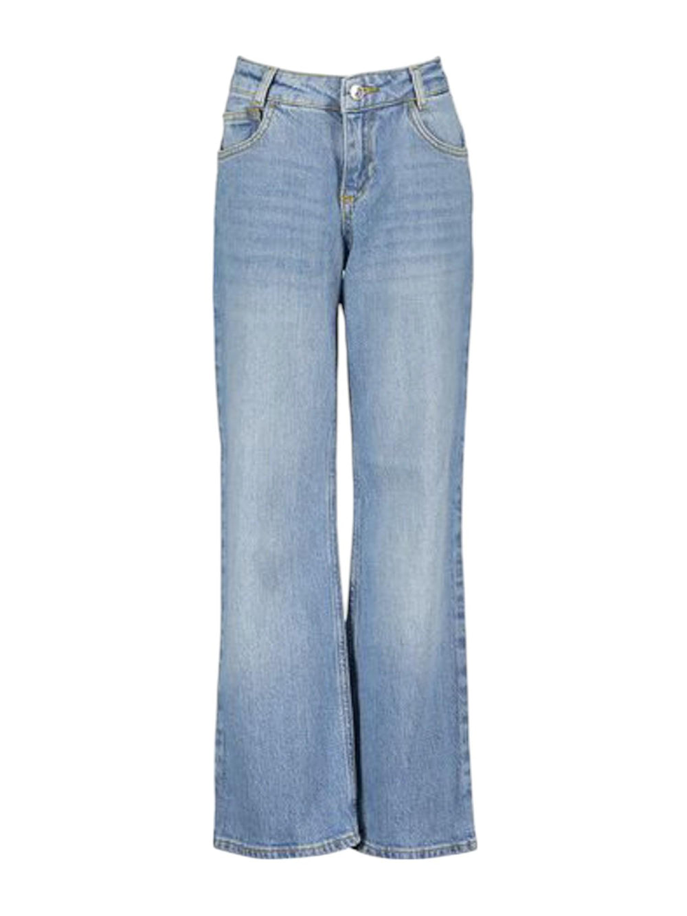 Jeans bambina denim chiaro a gamba dritta