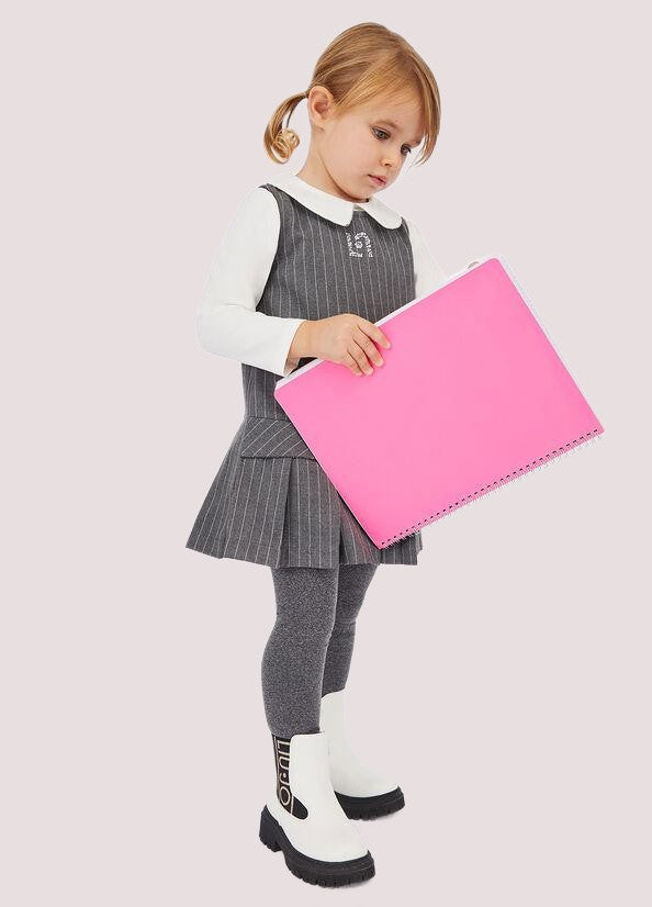 T-shirt con colletto e strass KF5075 J0088 /10602 LIU JO 