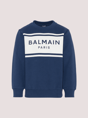 Felpa Balmain con logo frontale BY4P10 Z3183 /617BC BALMAIN 