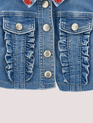 Giubotto Jeans Winnie the Pooh 39G103 7017 /62 MONNALISA 