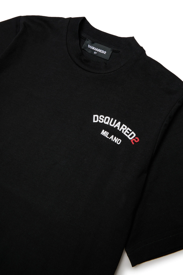 T-shirt girocollo con logo DQ3169 D0AAP /DQ900 DSQUARED2 JUNIOR 