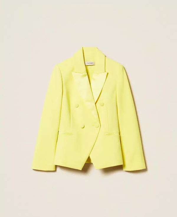 Giacca blazer in crêpe e duchesse 261GJ2Q55 /6210 TWINSET 
