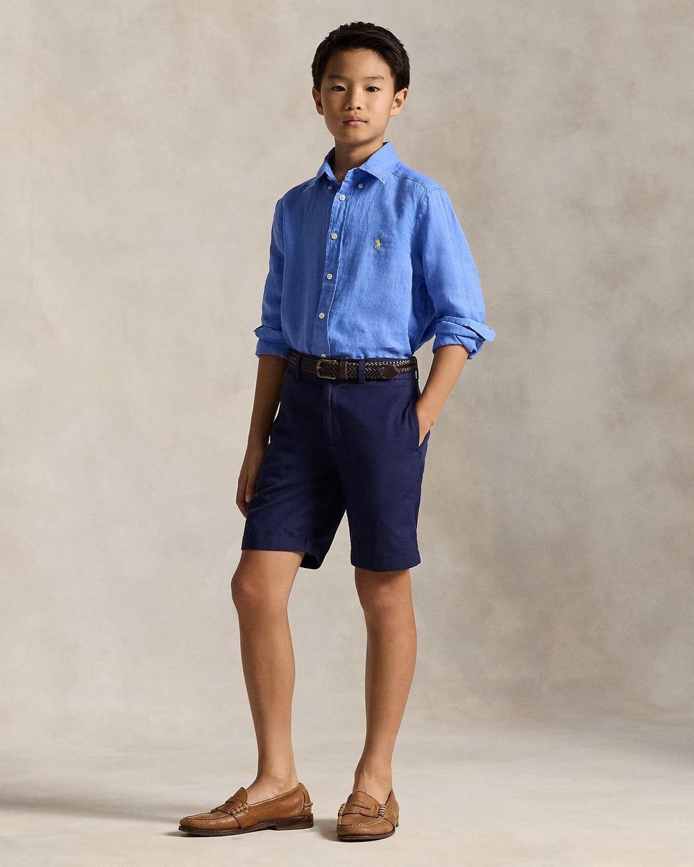 Camicia in lino 323967600 /001 POLO RALPH LAUREN 