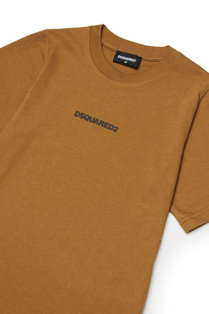 T-shirt con logo effetto gommato DQ2823 D004G /DQ730 DSQUARED2 JUNIOR 