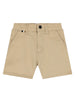 Shorts bambino beige con vita regolabile e tasche laterali