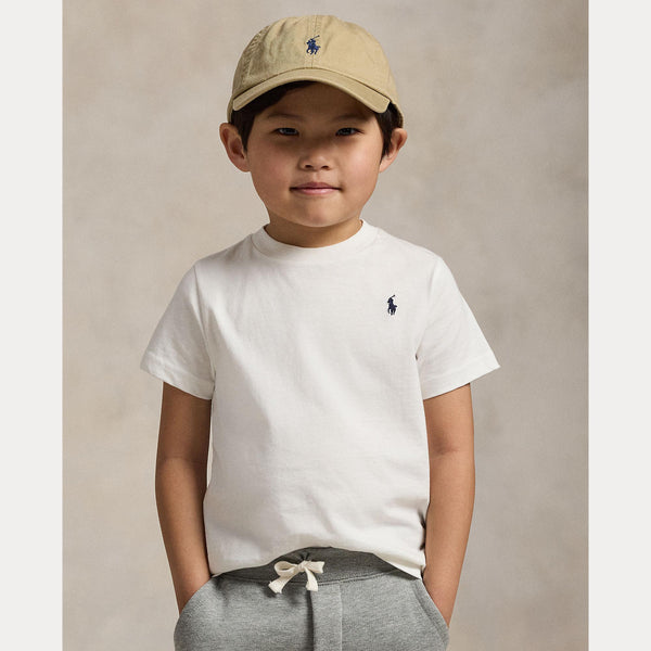 T-shirt in jersey di cotone con scollo a girocollo 322832904 /035 POLO RALPH LAUREN 