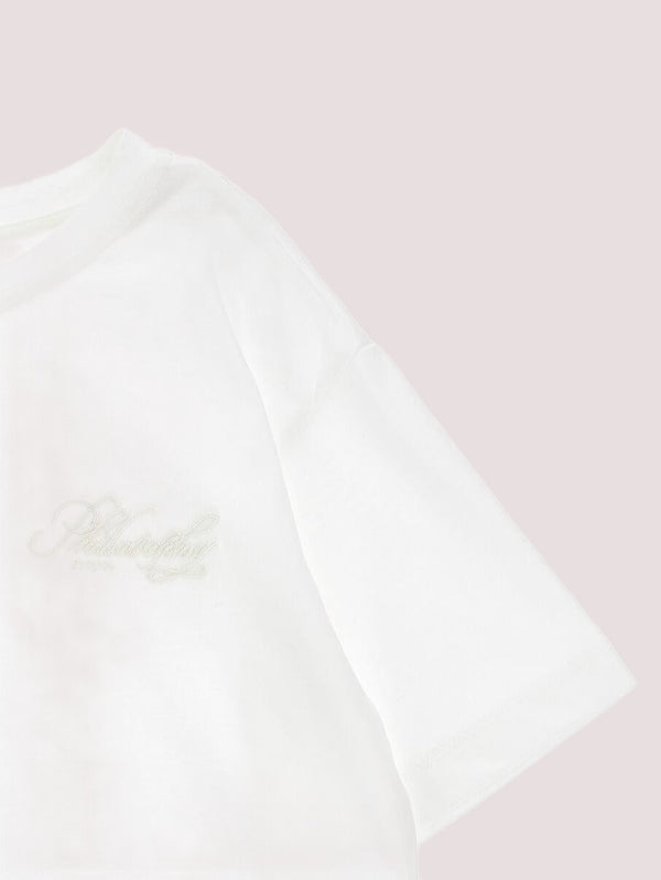 T-shirt ricamo scritta I1G609 7206 /1 PHILOSOPHY KIDS 