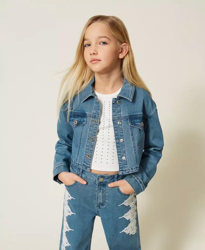 Giacca cropped in jeans 261GJ2080 /3451 TWINSET 