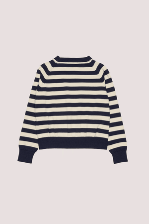 Pullover girocollo a righe con logo MX0295 MX00Y /MX854 MAX&CO KID 