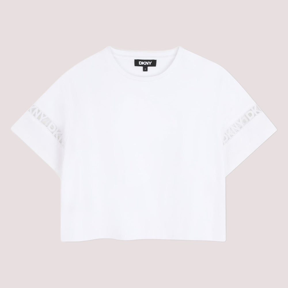 T-shirt con loghi ricamati D62623 /10P DKNY 