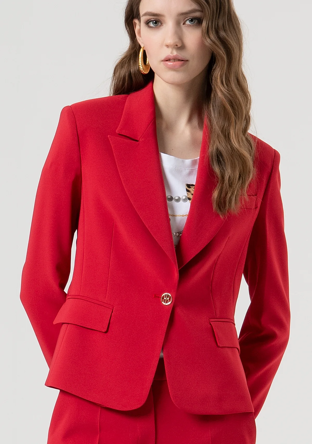 Blazer regular monopetto FR25WJ1001W42901 /T51 FRACOMINA 