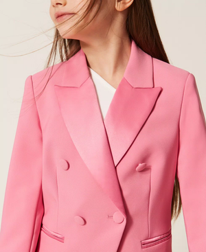 Giacca blazer in crêpe e duchesse 261GJ2Q55 /7207 TWINSET 