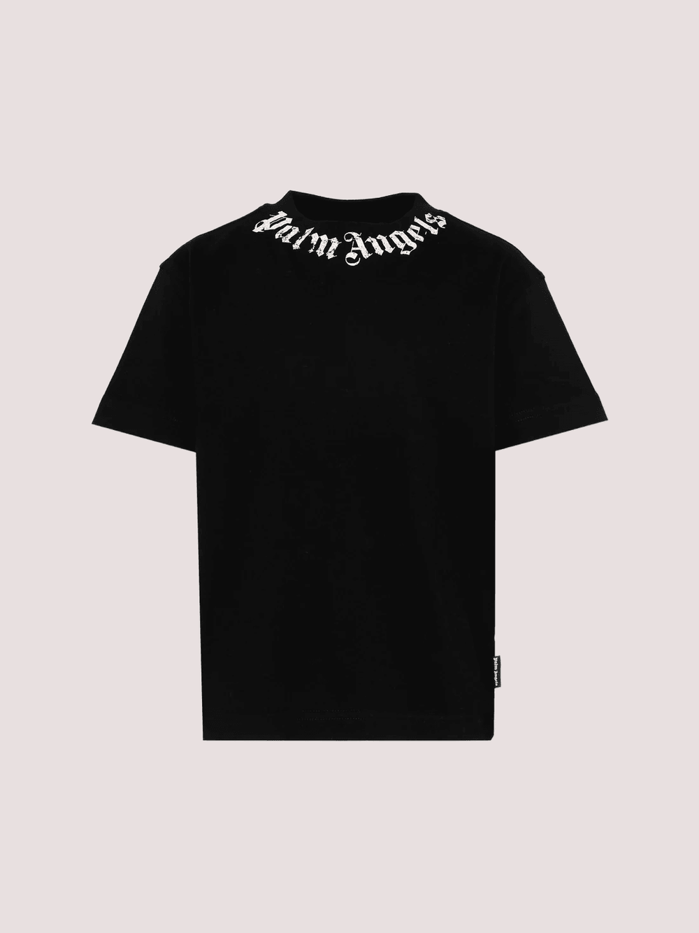 T-shirt nera  con logo PBAA003S26JER004 /110 PALM ANGELS 