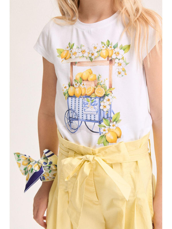 T-Shirt Carretto Limoni 11G624 7201 /99 MONNALISA 
